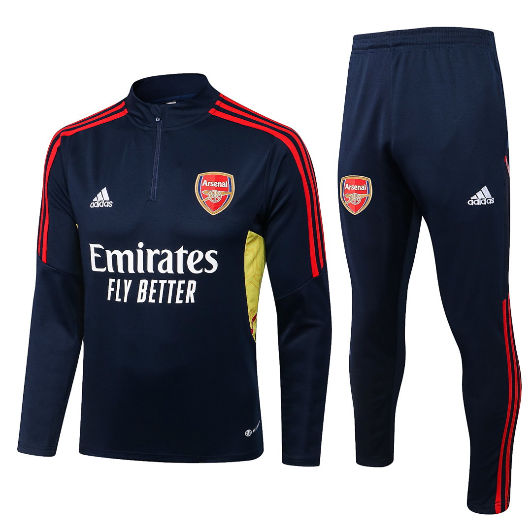 22/23 Arsenal Half-Zip Men's Training Kit Royal Blue
