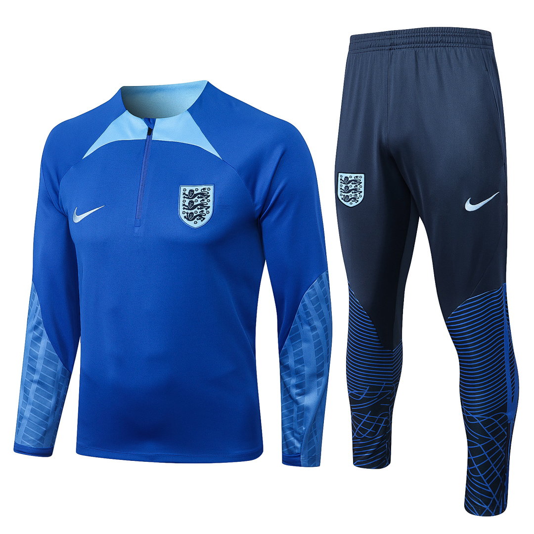 22/23 England Half-Zip Men's Training Kit Royal Blue