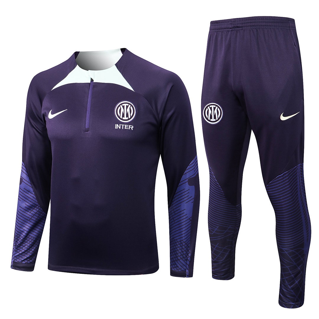 22/23 Inter Milan Half-Zip Men's Training Kit Light Purple