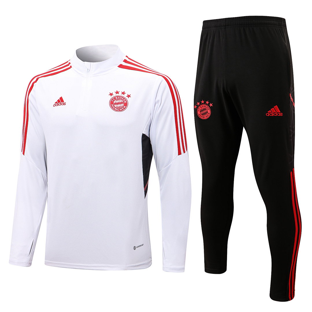 22/23 Bayern Munich Half-Zip Men's Training Kit White