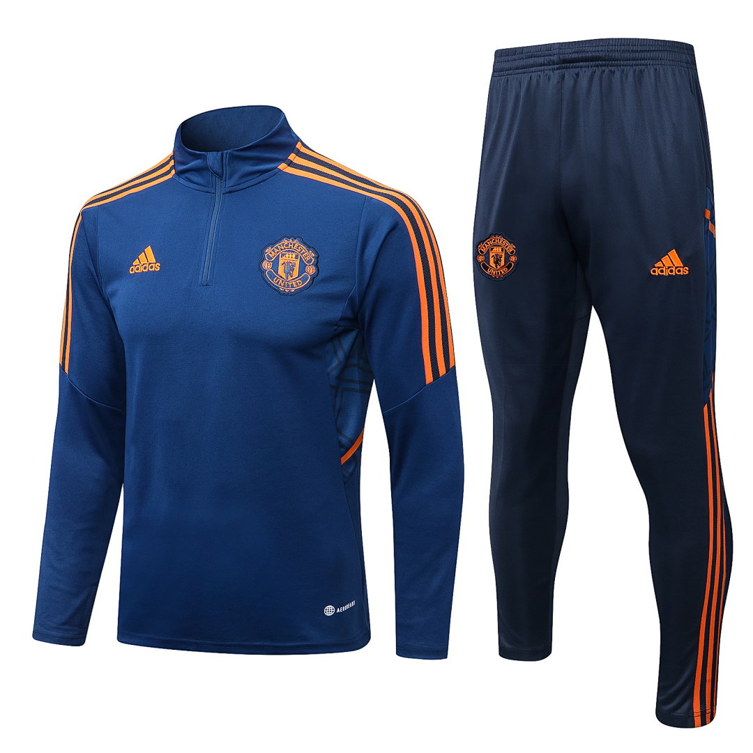 22/23 Manchester United Half-Zip Men's Training Kit Indigo