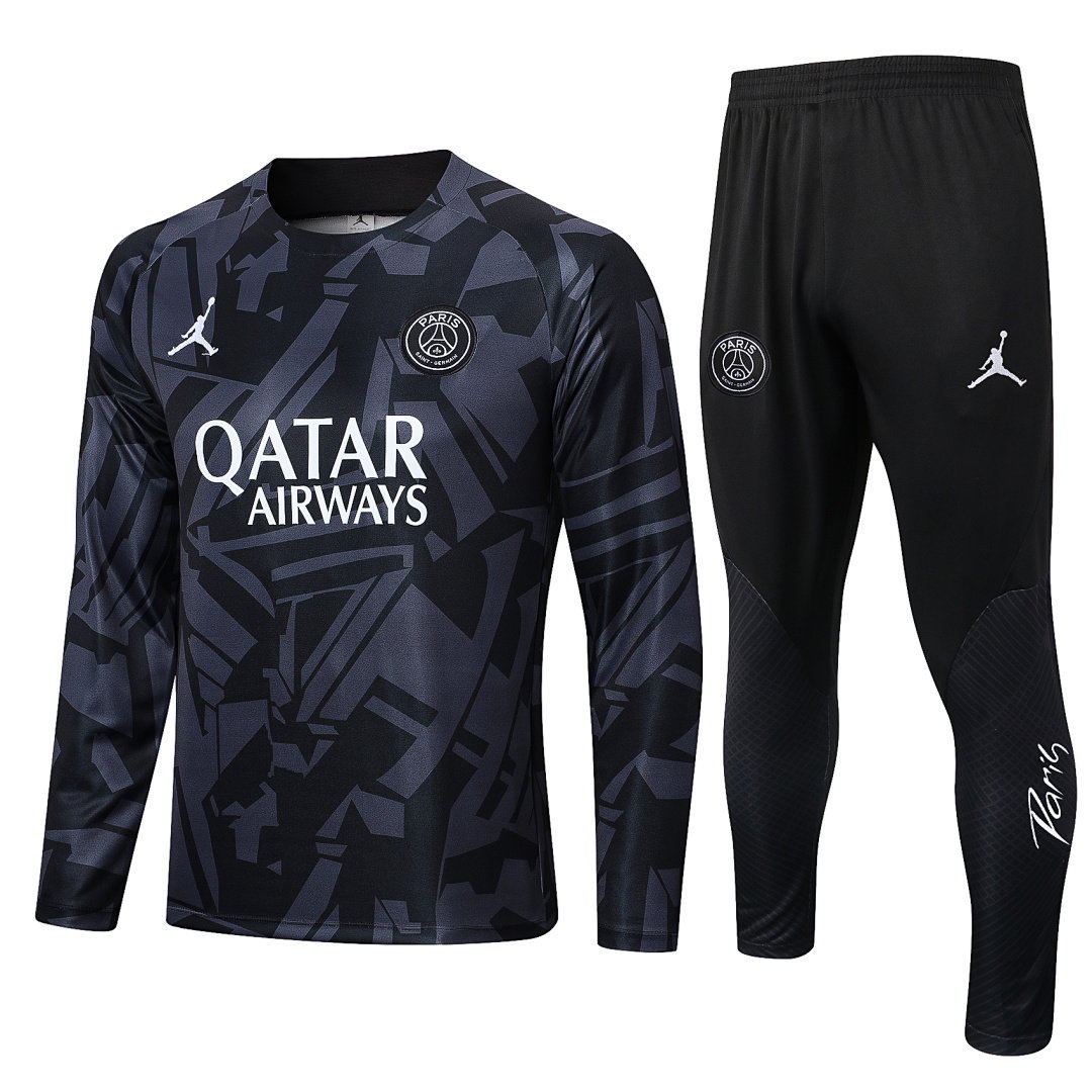22/23 Jordan PSG Men's Training Kit Crew Neck Dark Gray
