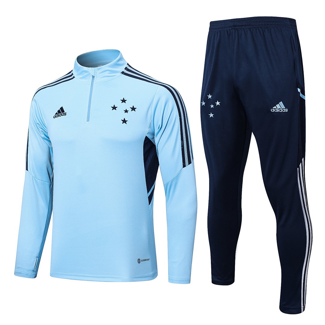 22/23 Cruzeiro Half-Zip Men's Training Kit Light Blue