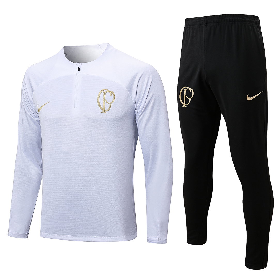 23/24 Corinthians Half-Zip Men's Training Kit White