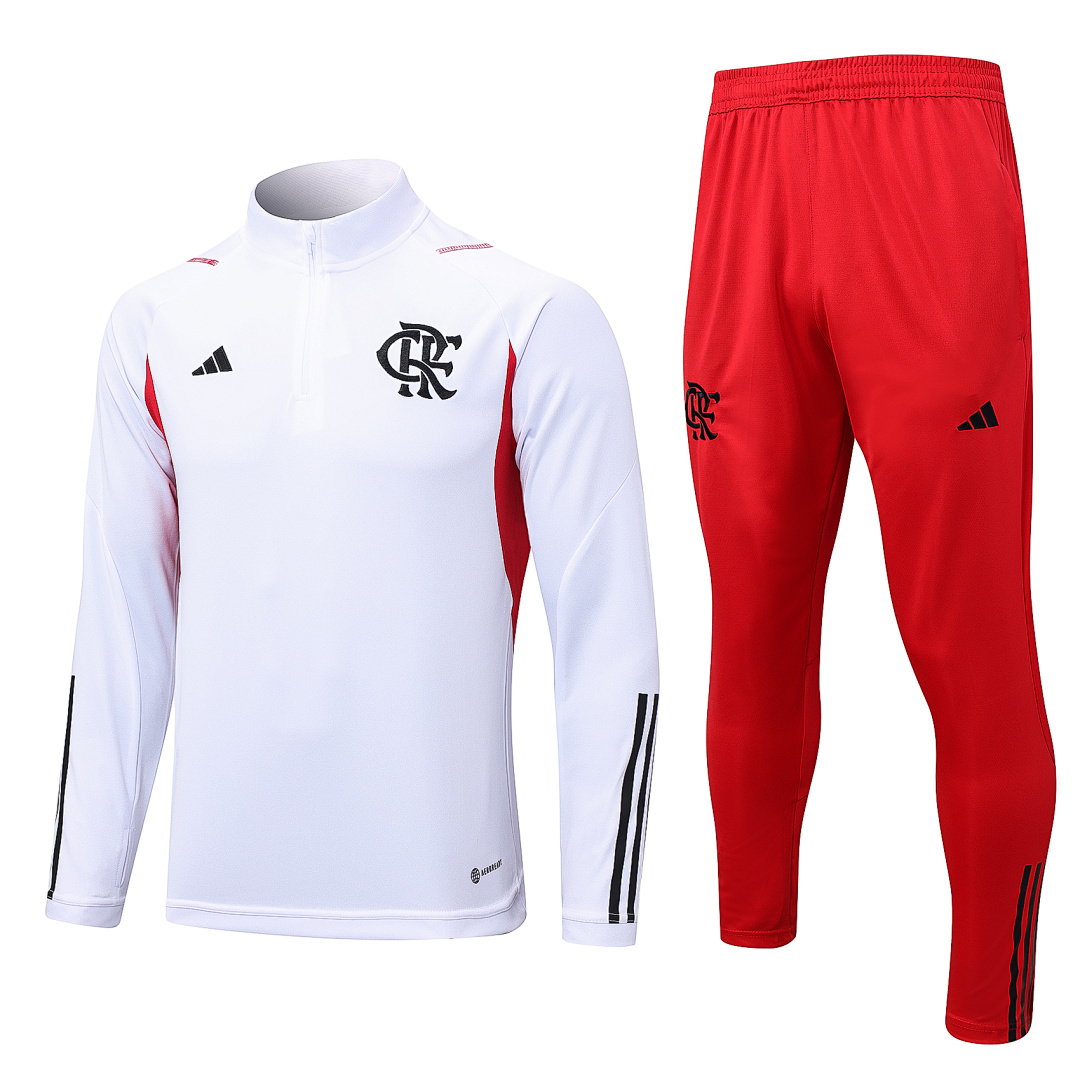 23/24 Flamengo Half-Zip Men's Training Kit White