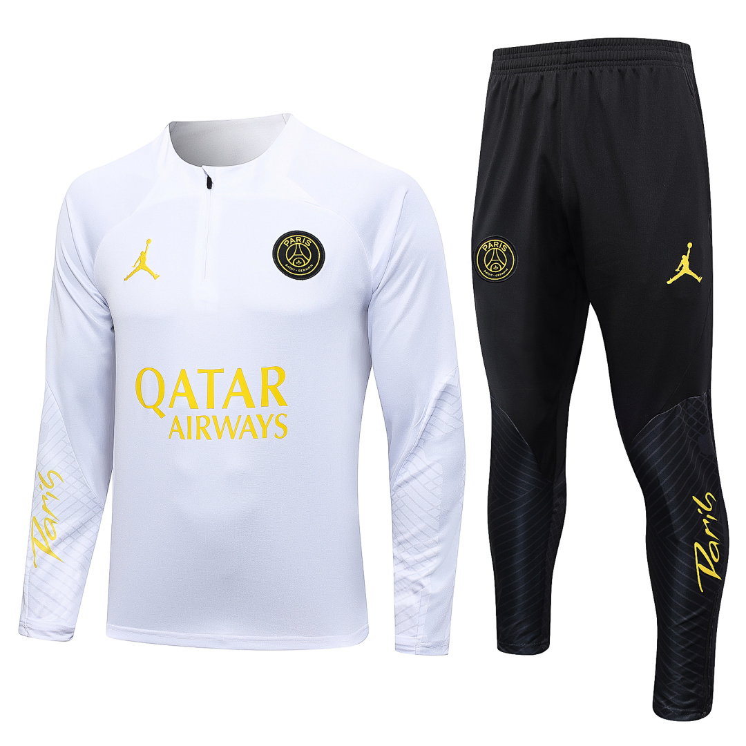 23/24 Jordan PSG Half-Zip Men's Training Kit White