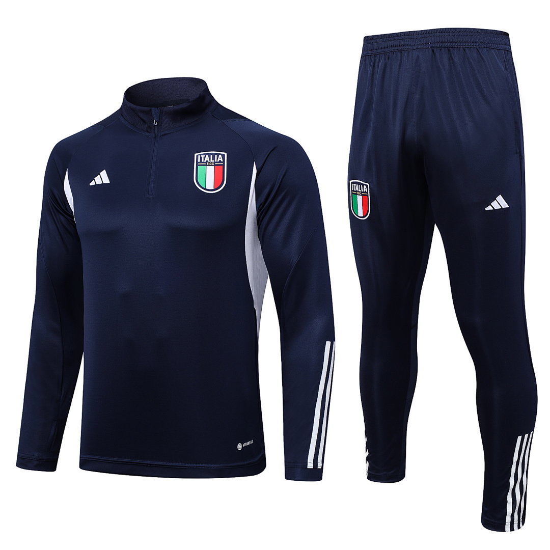 23/24 Italy Half-Zip Men's Training Kit Royal Blue