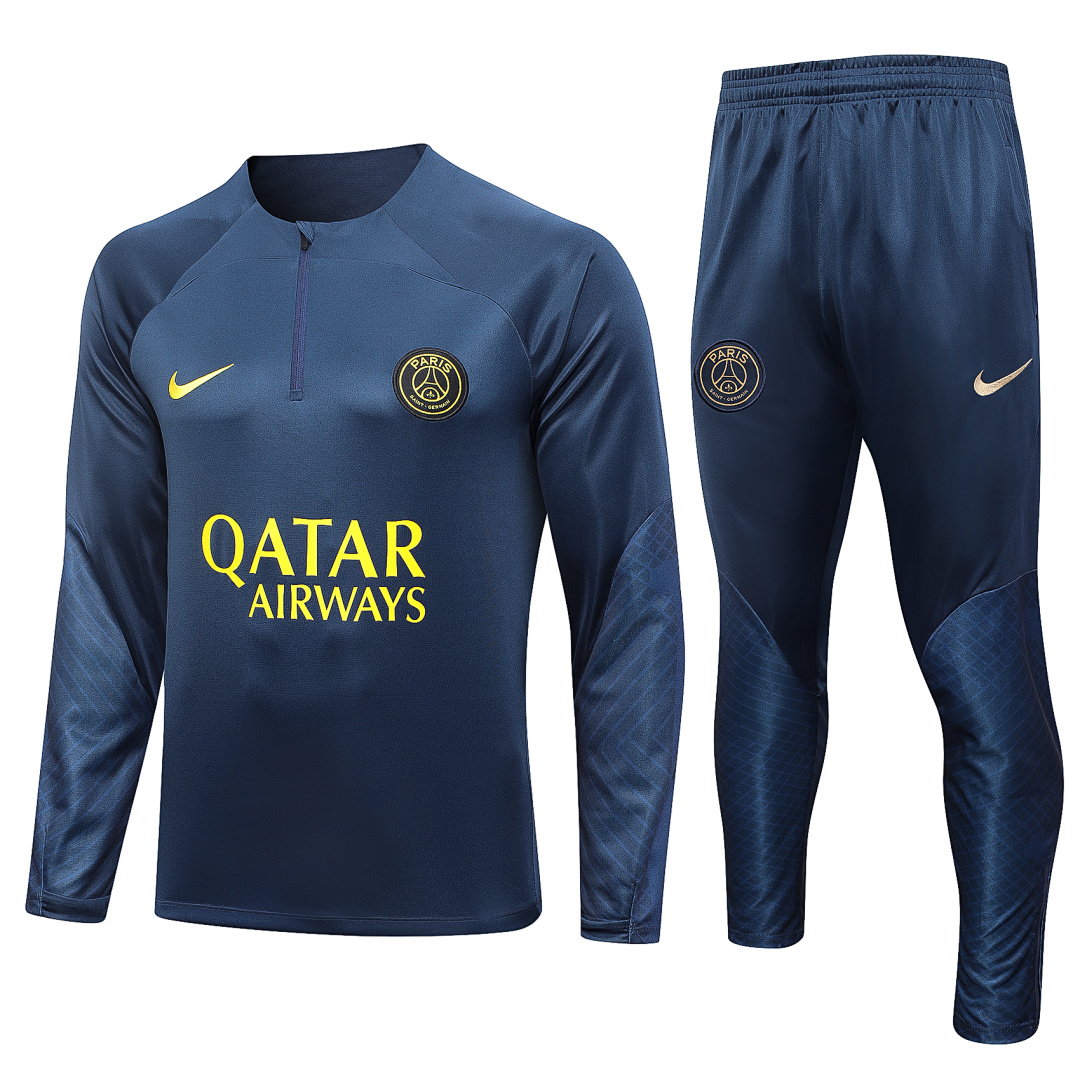 23/24 PSG Half-Zip Men's Training Kit Royal Blue
