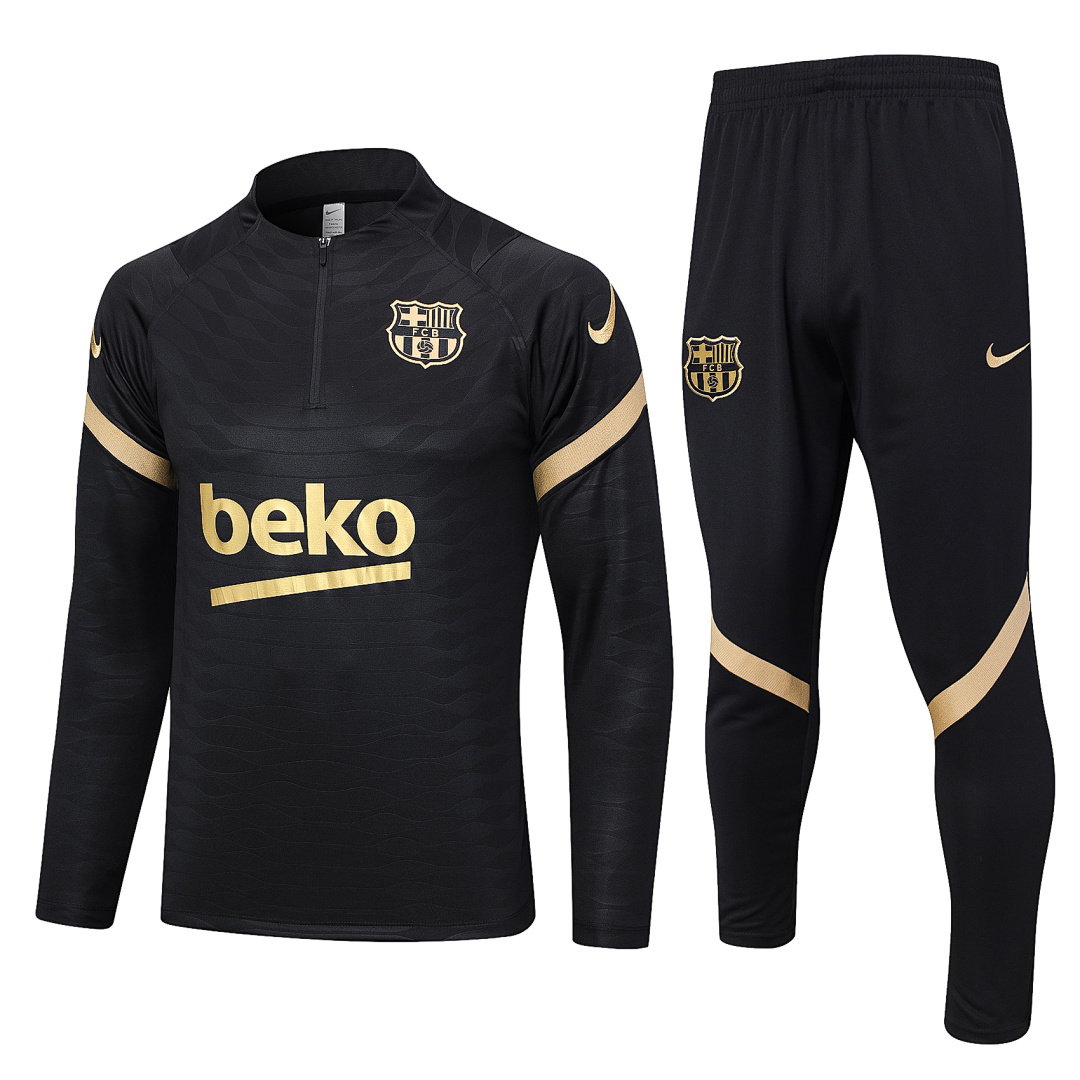 23/24 Barcelona Half-Zip Men's Training Kit Black