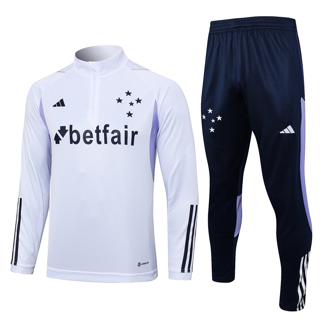 23/24 Cruzeiro Half-Zip Men's Training Kit White