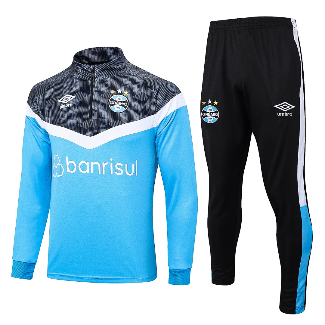 23/24 Gremio Half-Zip Men's Training Kit Light Blue Upper Black