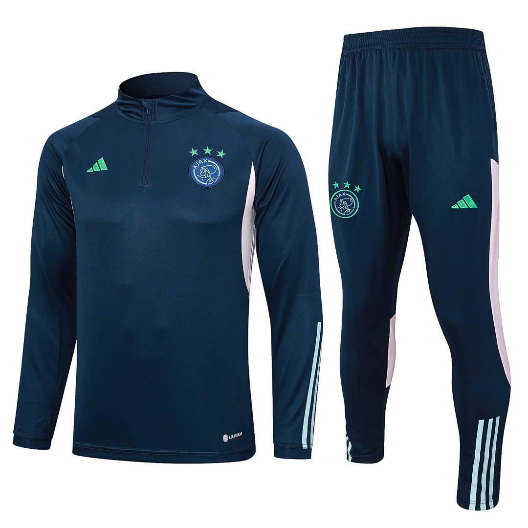 23/24 AFC Ajax Half-Zip Men's Training Kit Royal Blue