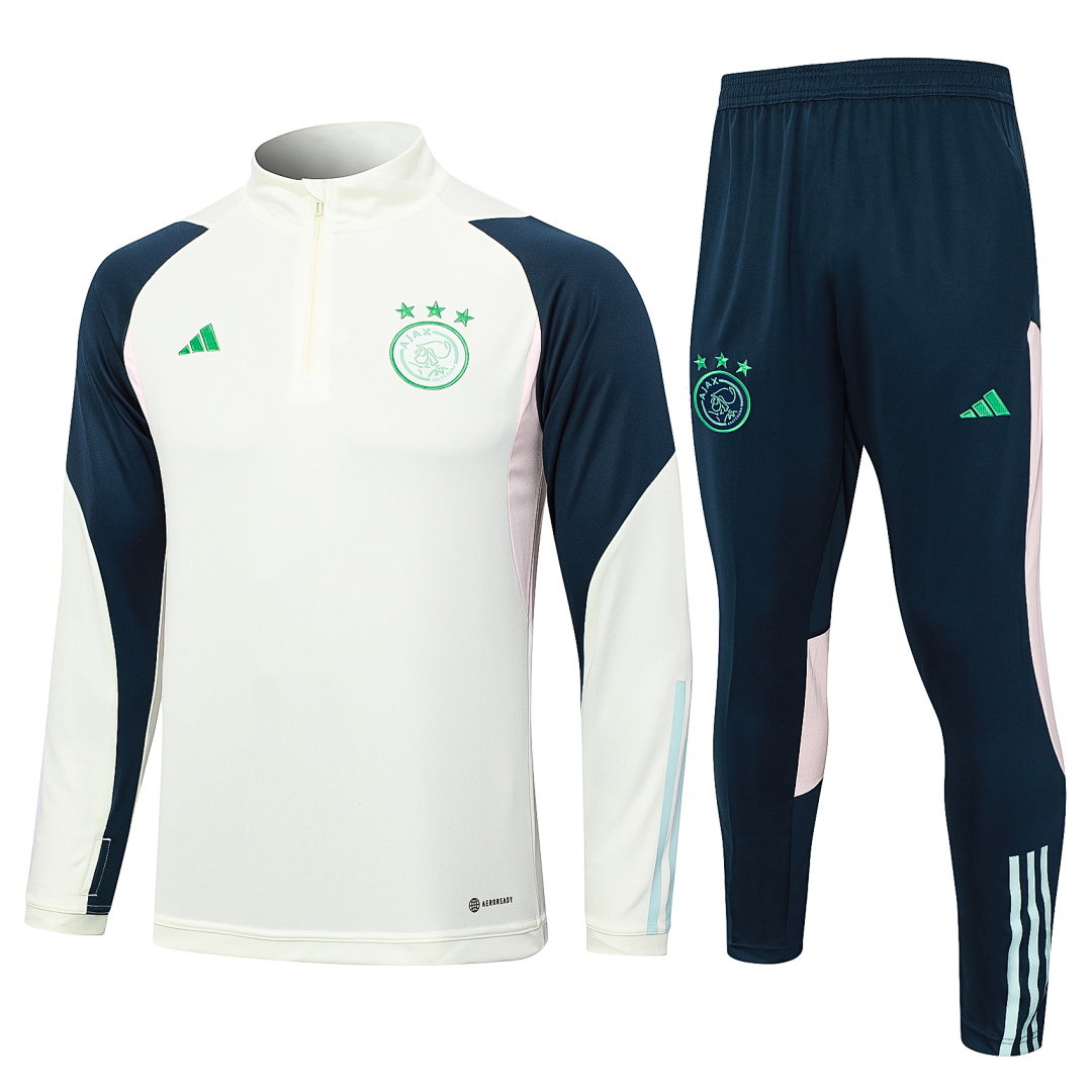 23/24 AFC Ajax Half-Zip Men's Training Kit Light Green