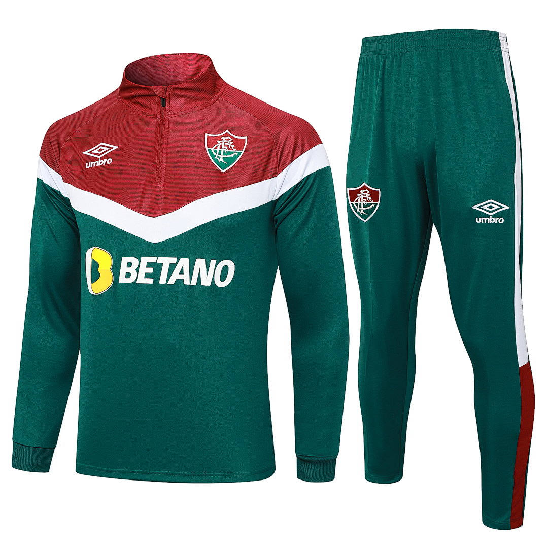 23/24 Fluminense Half-Zip Men's Training Kit Green