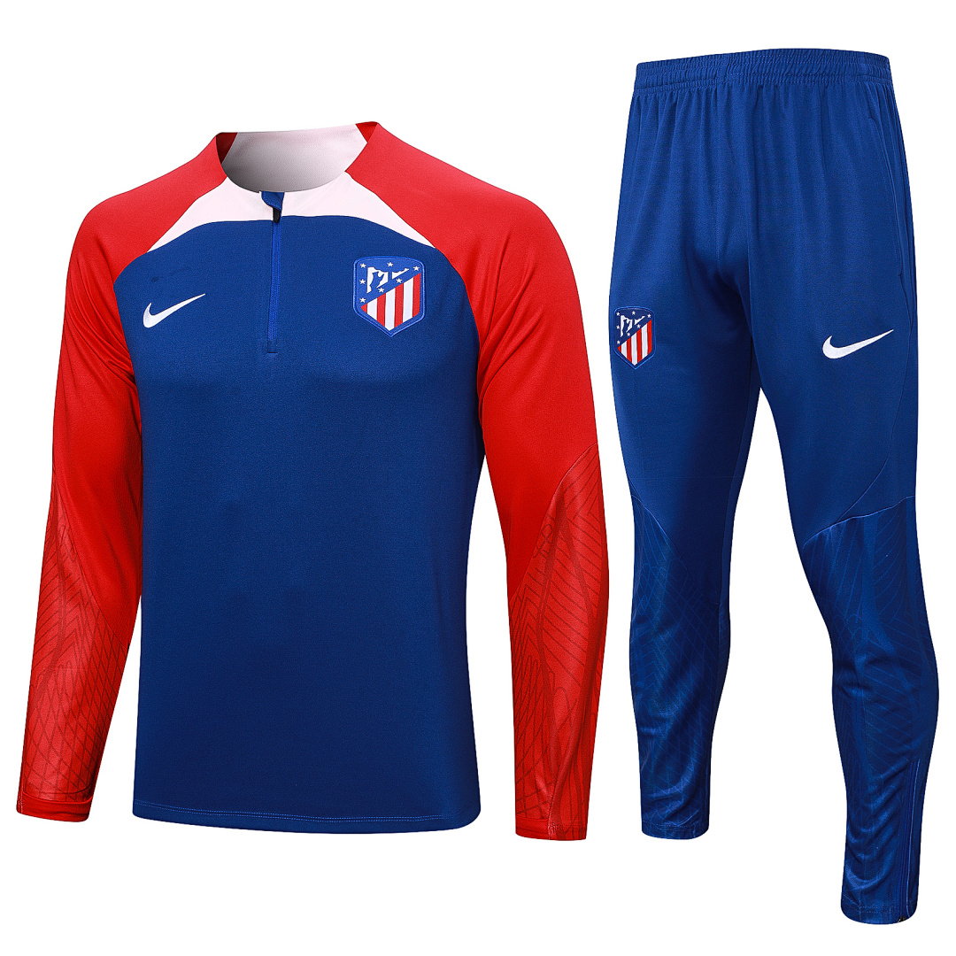 23/24 Atletico Madrid Half-Zip Men's Training Kit Royal Blue