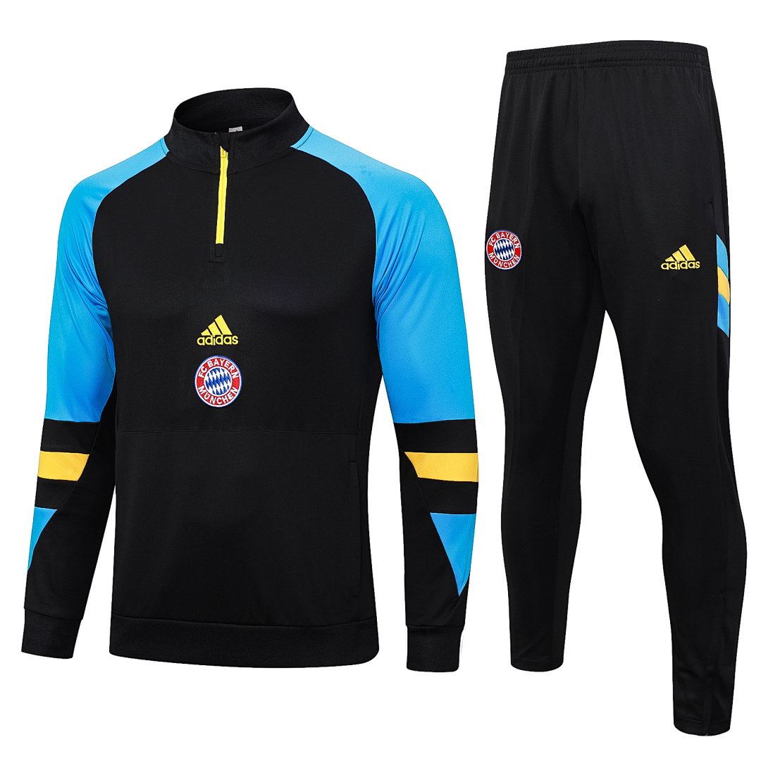 23/24 Bayern Munich Half-Zip Men's Training Kit Black
