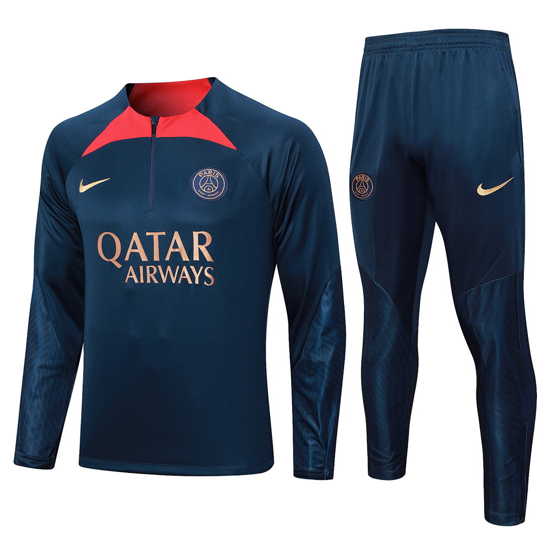 23/24 PSG Half-Zip Men's Training Kit Royal Blue