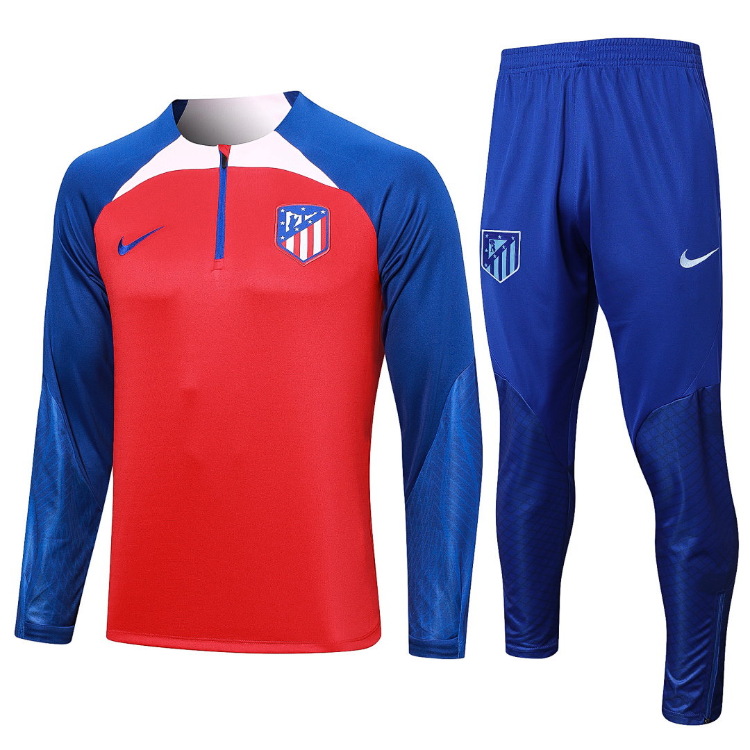 23/24 Atletico Madrid Half-Zip Men's Training Kit Red