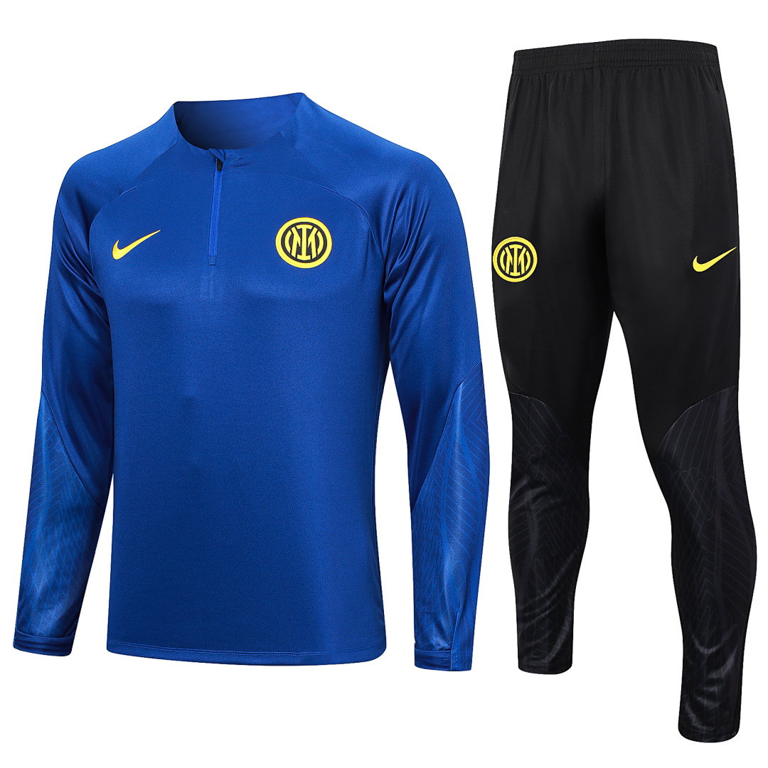 23/24 Inter Milan Half-Zip Men's Training Kit Royal Blue