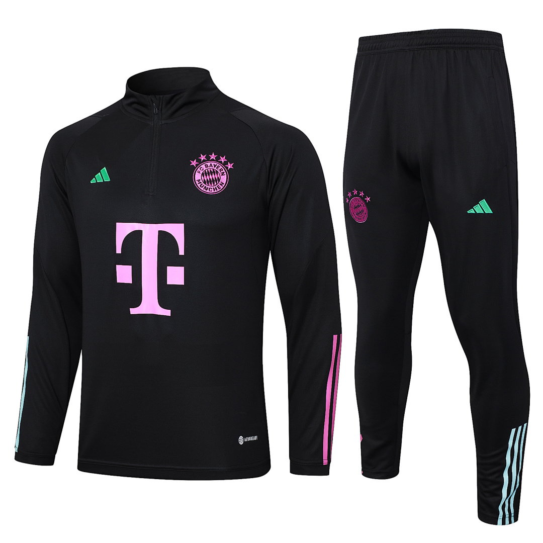 23/24 Bayern Munich Half-Zip Men's Training Kit Black