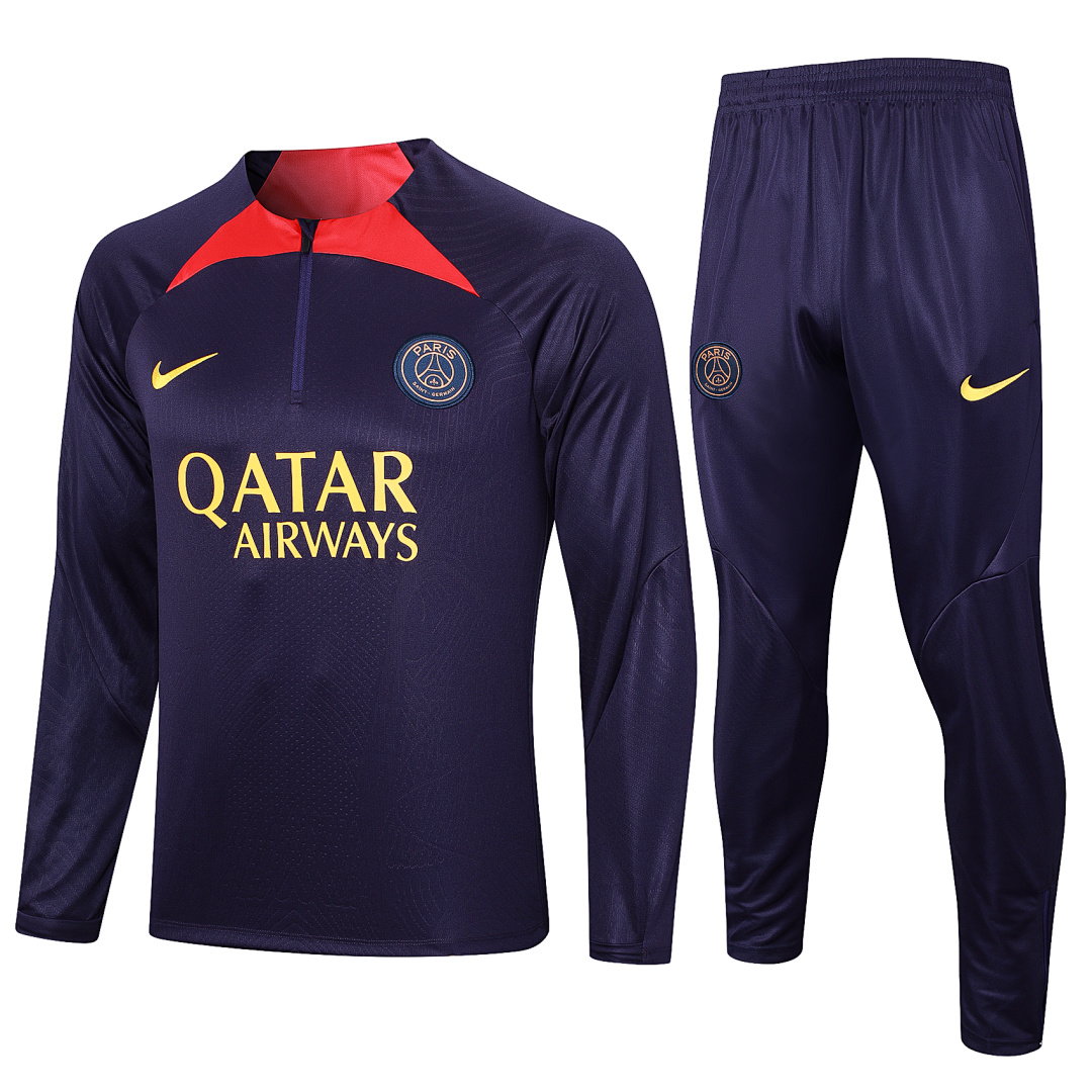 23/24 PSG Half-Zip Men's Training Kit Dark Purple