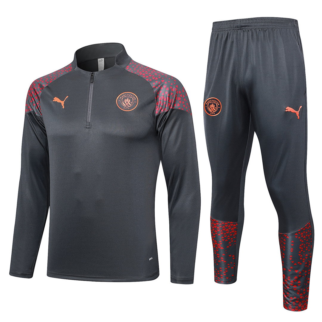 23/24 Manchester City Half-Zip Men's Training Kit Gray