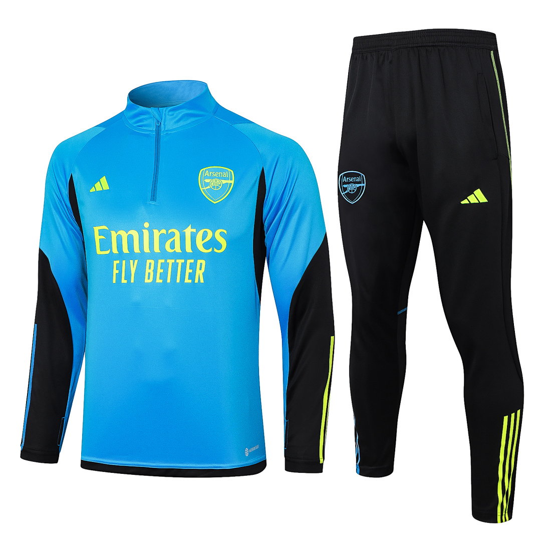 23/24 Arsenal Half-Zip Men's Training Kit Aqua Blue
