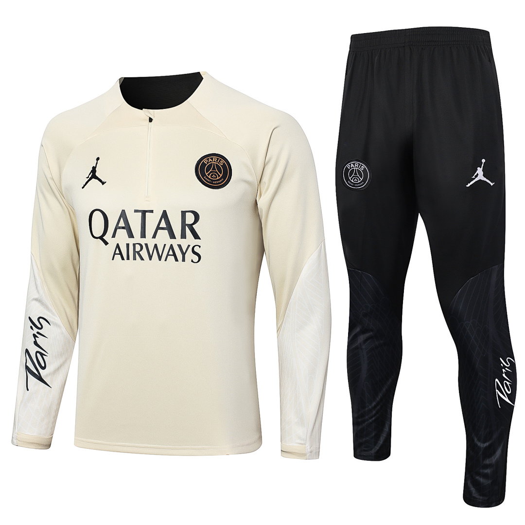 23/24 Jordan PSG Half-Zip Men's Training Kit Cream