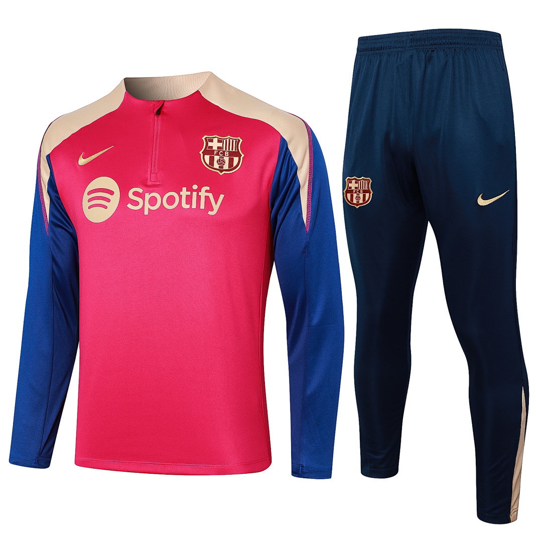 24/25 Barcelona Half-Zip Men's Training Kit Red