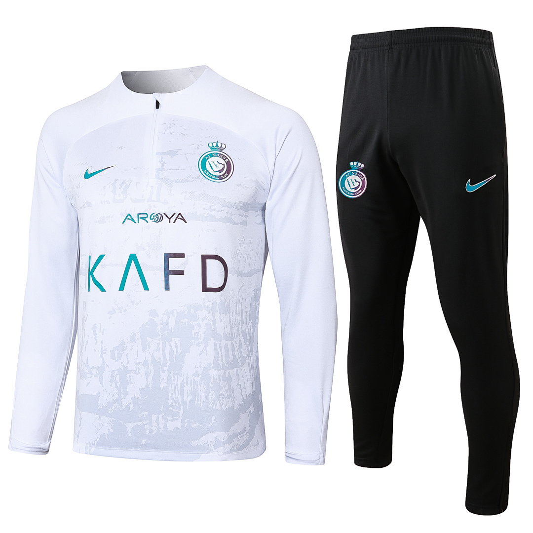 23/24 Riyadh Half-Zip Men's Training Kit White Print