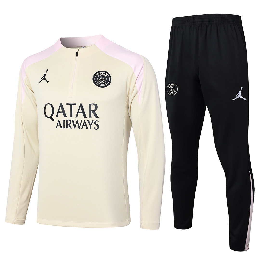 24/25 Jordan PSG Half-Zip Men's Training Kit Apricot