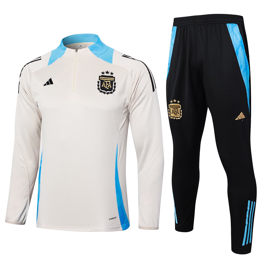 24/25 Argentina Half-Zip Men's Training Kit Cream
