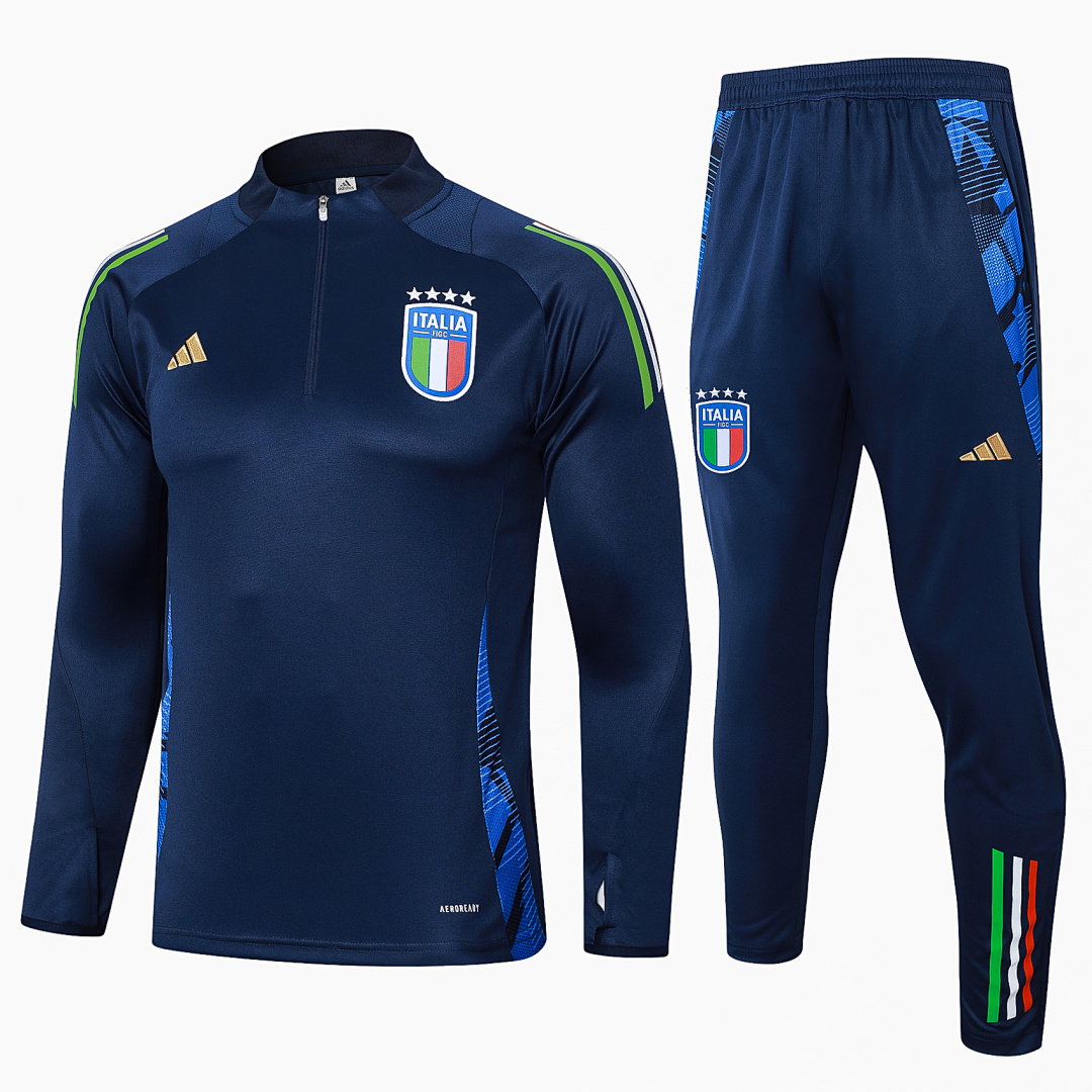 24/25 Italy Half-Zip Men's Training Kit Royal Blue