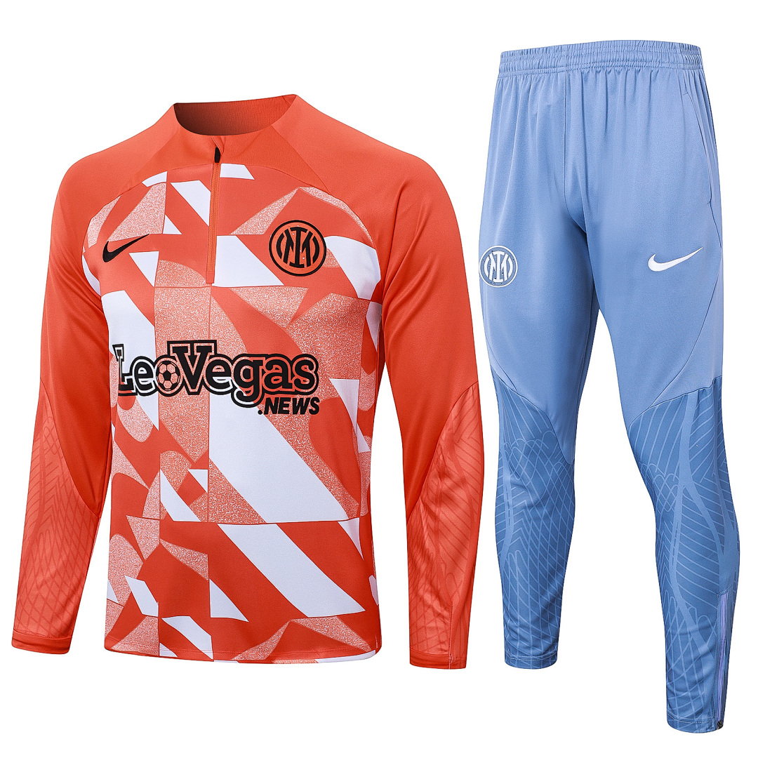24/25 Inter Milan Half-Zip Men's Training Kit Orange