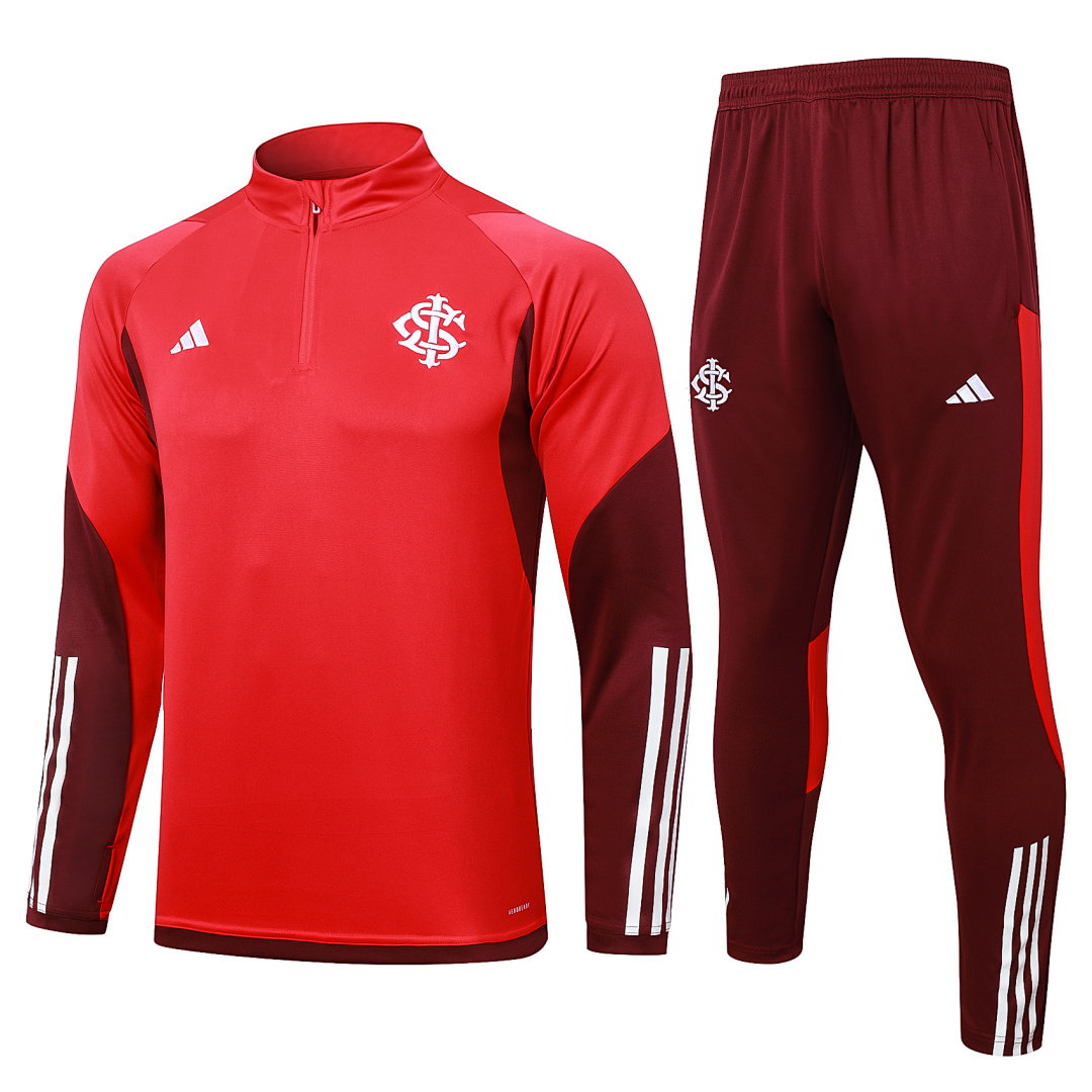 24/25 Internacional Half-Zip Men's Training Kit Red BrazilInternational