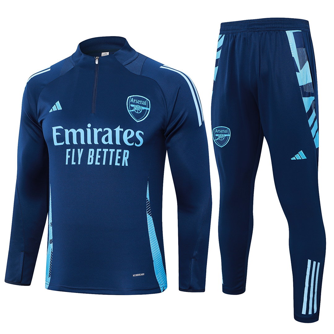 24/25 Arsenal Half-Zip Men's Training Kit Royal Blue