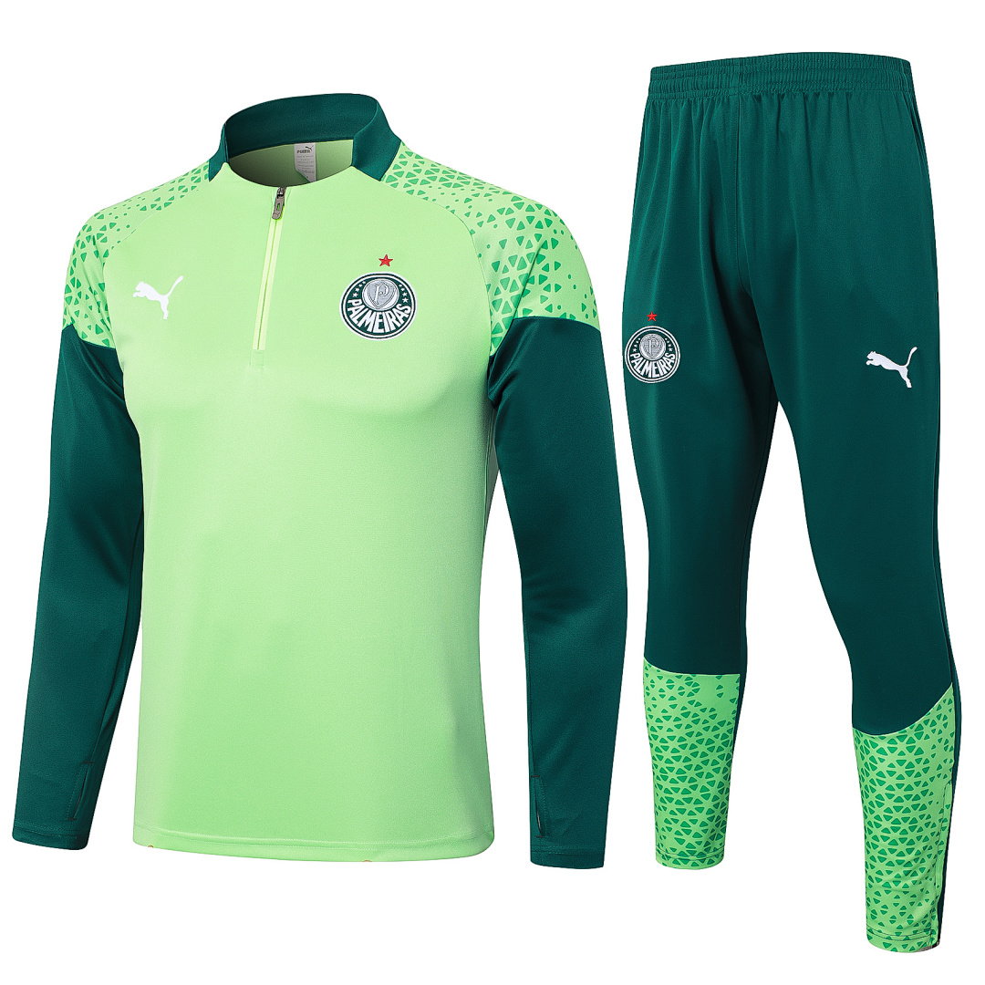 24/25 Palmeiras Half-Zip Men's Training Kit Green