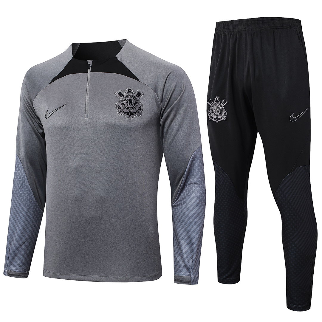 24/25 Corinthians Half-Zip Men's Training Kit Gray