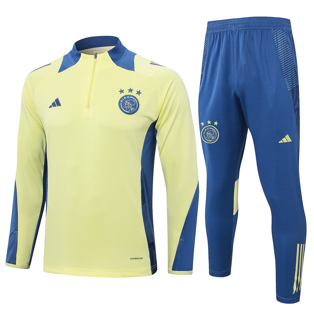 24/25 AFC Ajax Half-Zip Men's Training Kit Light Yellow