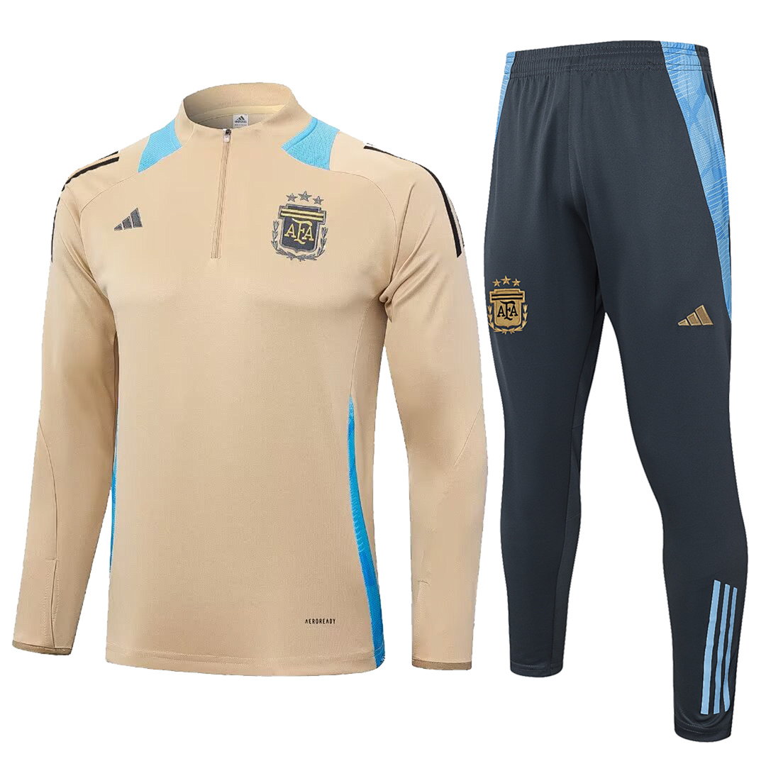 24/25 Argentina Half-Zip Men's Training Kit Khaki