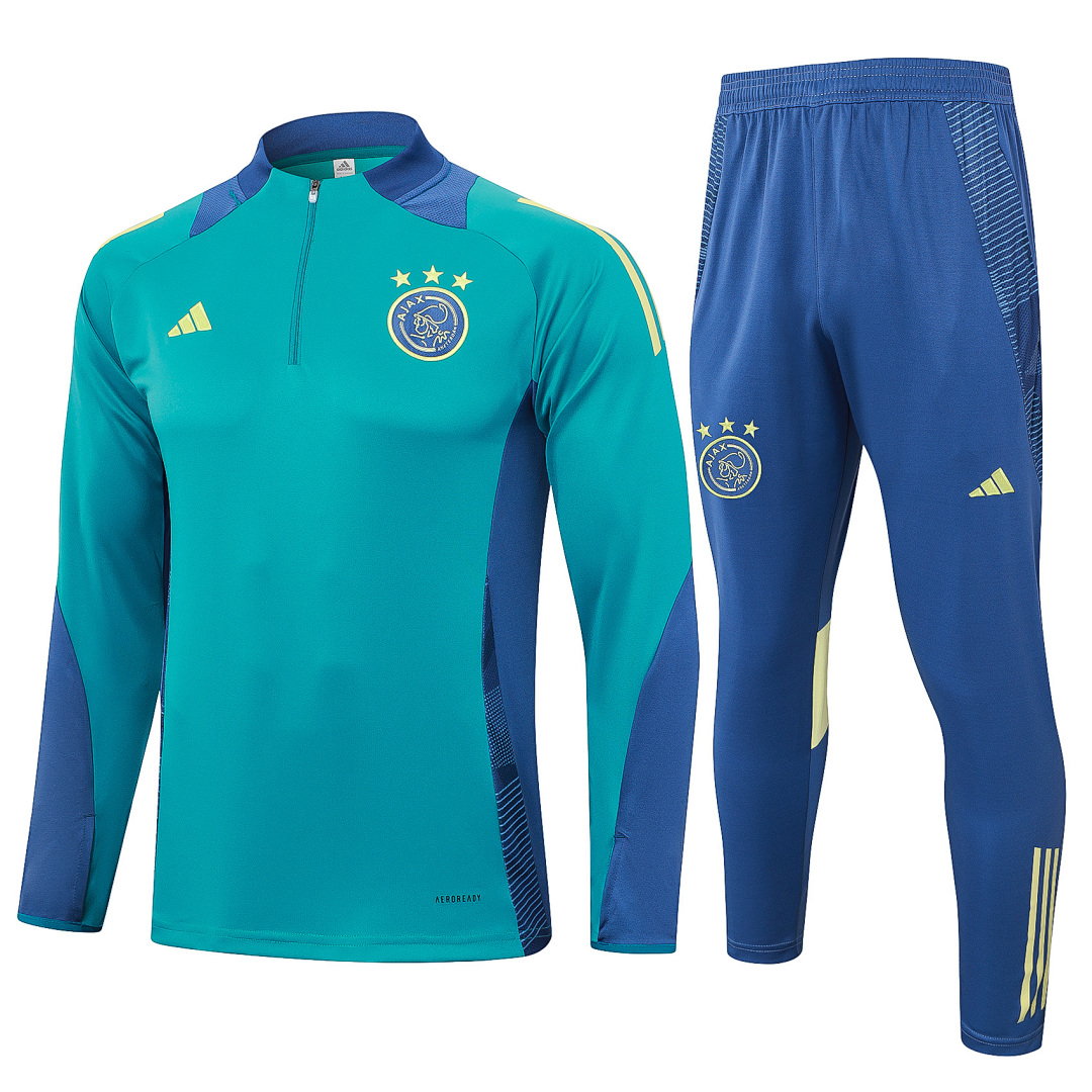 24/25 AFC Ajax Half-Zip Men's Training Kit Green