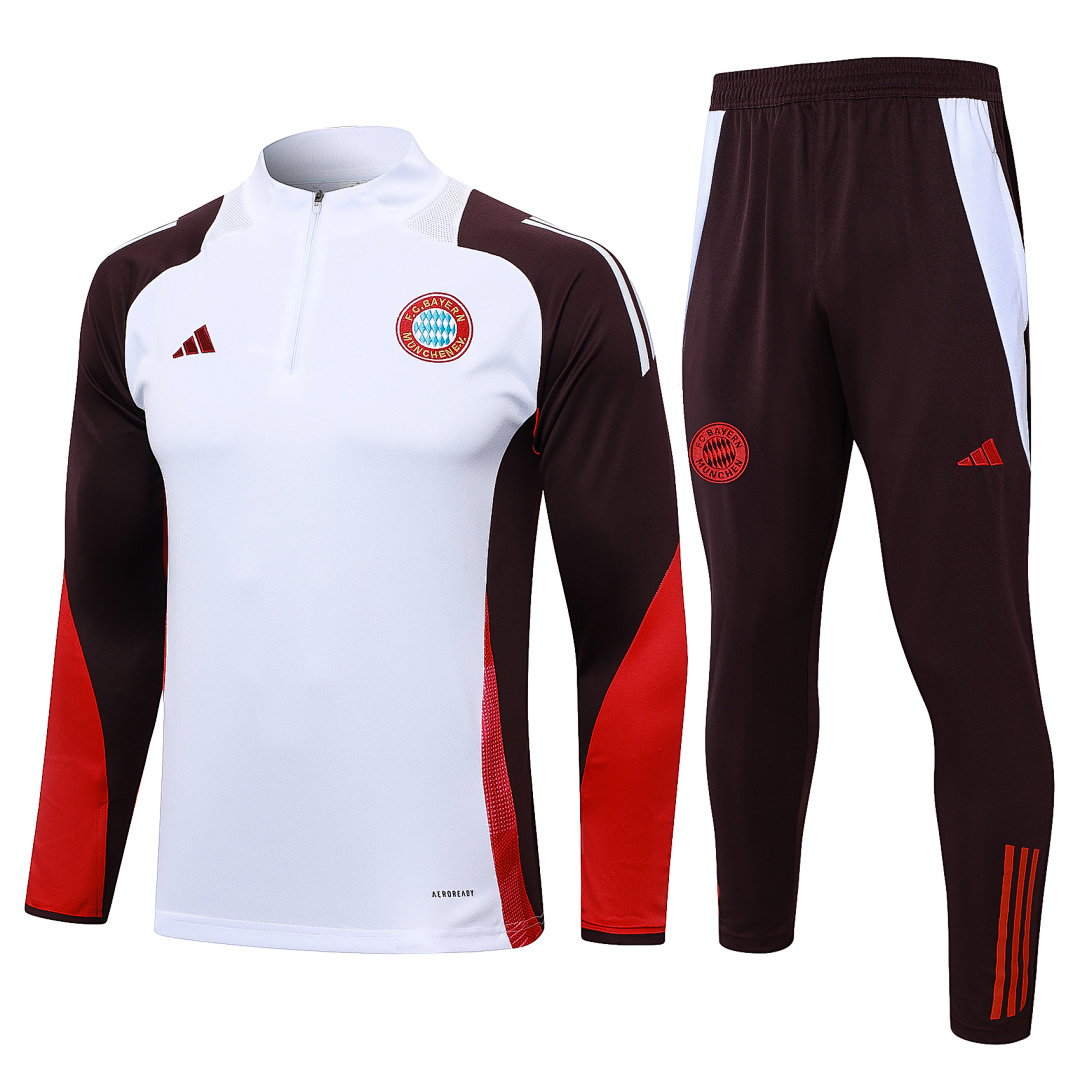 24/25 Bayern Munich Half-Zip Men's Training Kit White