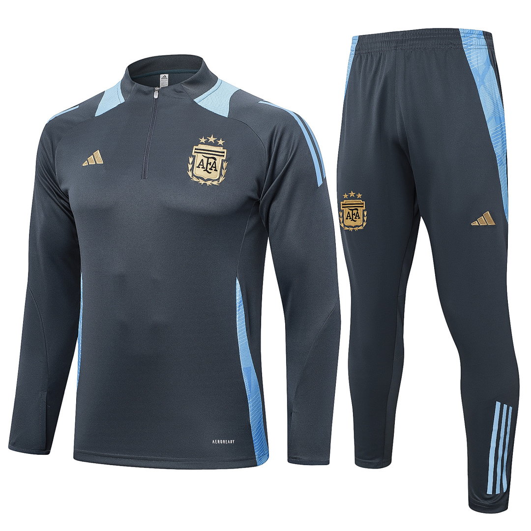 24/25 Argentina Half-Zip Men's Training Kit Dark Gray