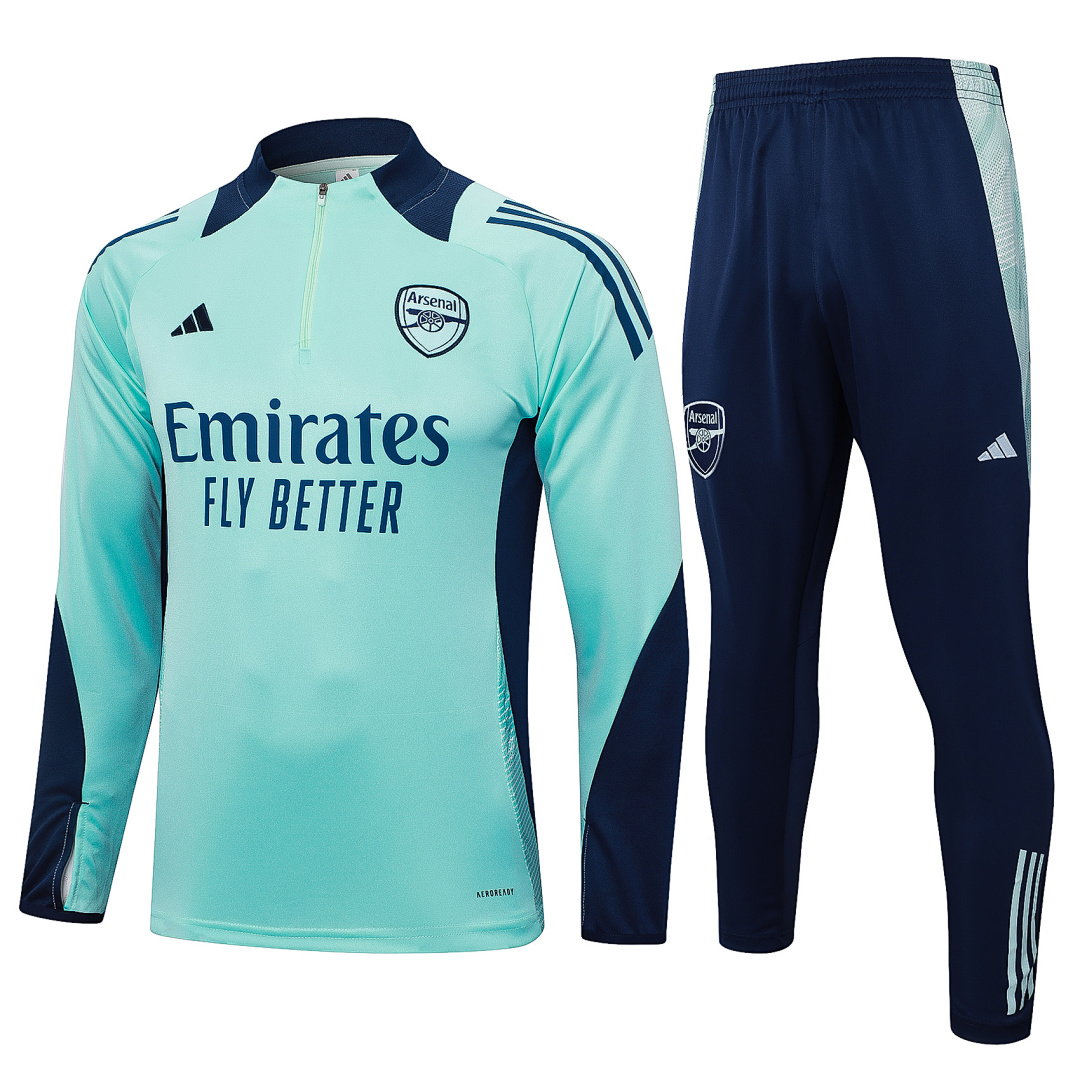 24/25 Arsenal Half-Zip Men's Training Kit Light Green