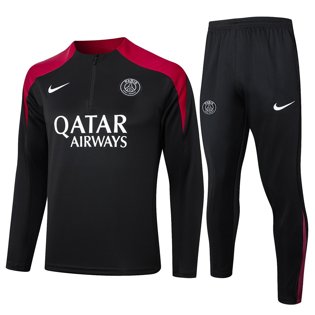 24/25 PSG Half-Zip Men's Training Kit Black