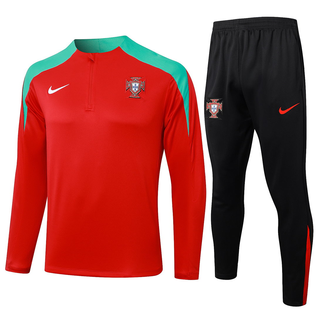 24/25 Portugal Half-Zip Men's Training Kit Red