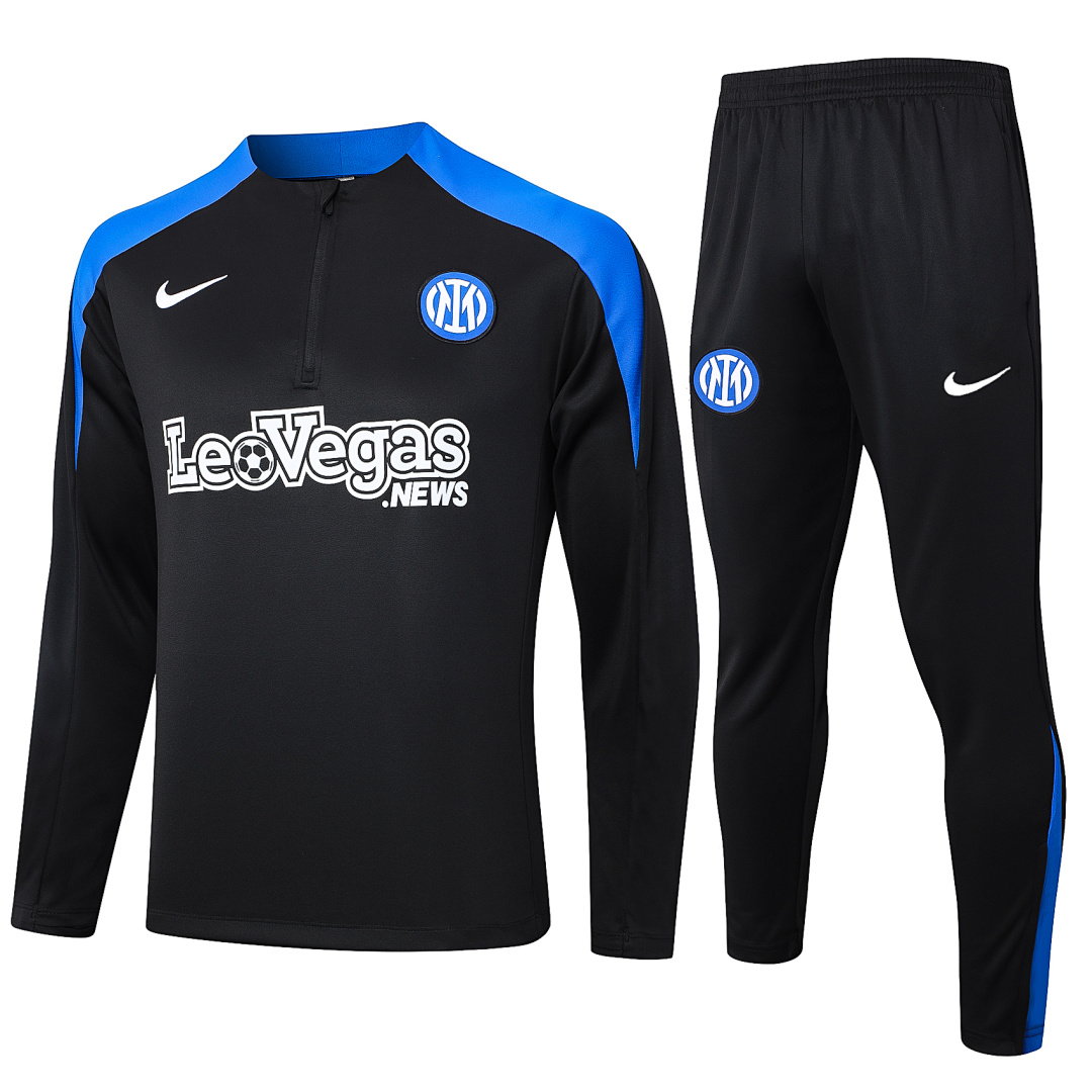 24/25 Inter Milan Half-Zip Men's Training Kit Black