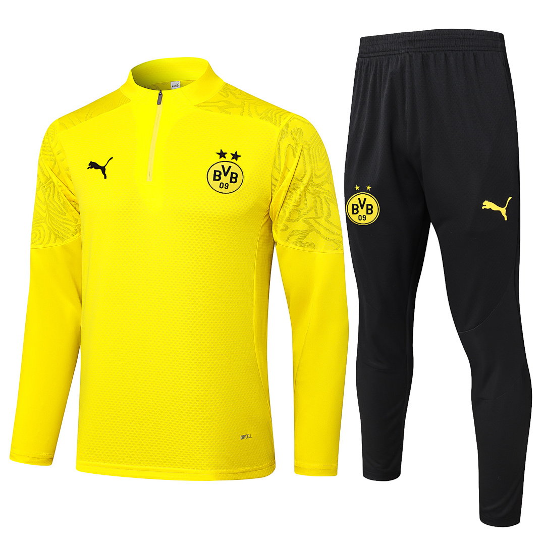 24/25 Borussia Dortmund Half-Zip Men's Training Kit Yellow Player Version