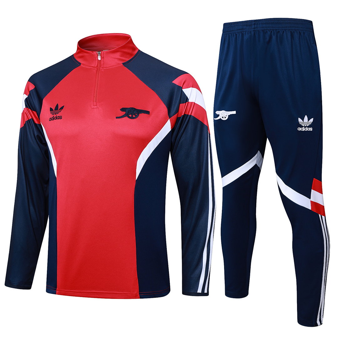 24/25 Arsenal Half-Zip Men's Training Kit Red Retro