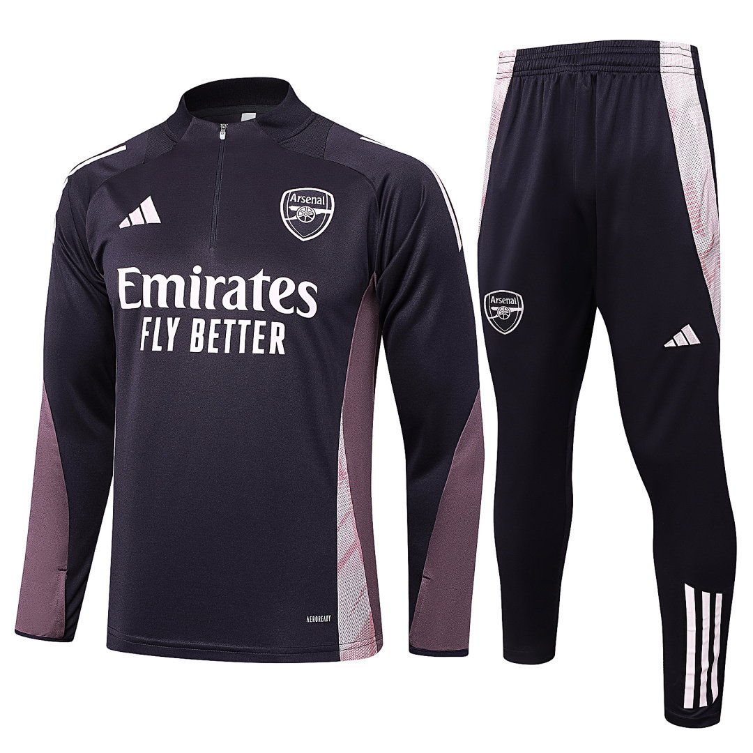 24/25 Arsenal Half-Zip Men's Training Kit Dark Gray